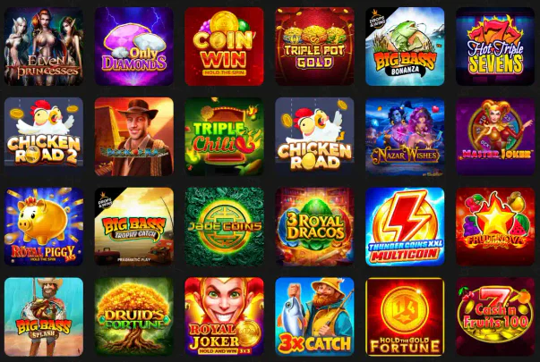 Jeux de machines à sous du casino Runa avec plusieurs titres populaires et nouveautés